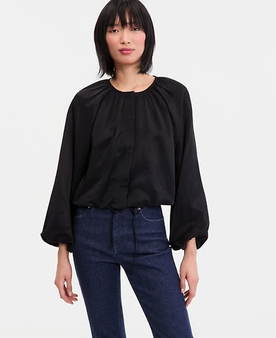 I.n.c. International Concepts Women's Blouson-Sleeve Cropped Jacket, Macy's Exclusive