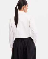 I.n.c. International Concepts Women's Cropped Denim Jacket