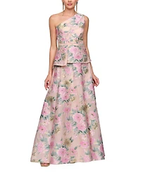 Js Collections Women's Mia One Shoulder Gown