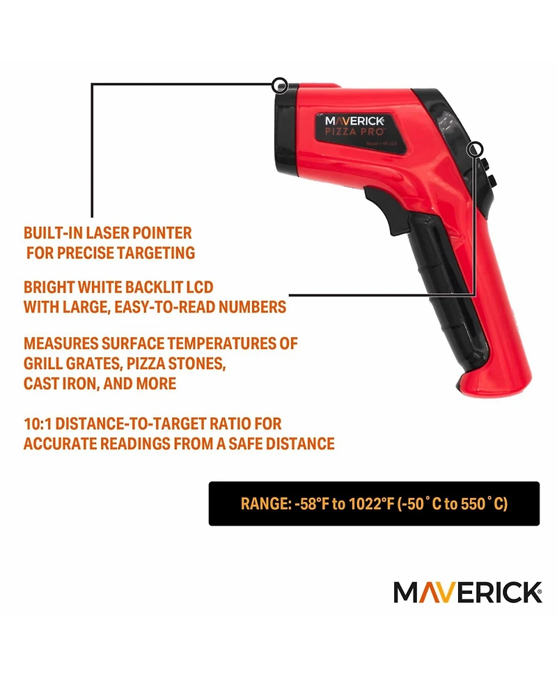 Maverick Infrared Bbq Surface Thermometer