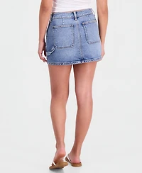 Celebrity Pink Juniors' Denim Utility Mini Skirt