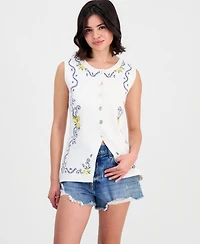 Driftwood Women's Deanna Limoncello Crewneck Knit Vest