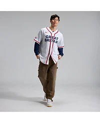 Nike Men's White Great Britain Baseball 2026 World Baseball Classic Stadium Jersey
