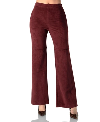 Ivonne Women's Straight-Leg Faux-Suede Pants