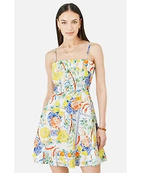 Yumi Women's Print Cotton Mini Sun Dress