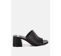 Rag and Co Womens Wuling Slip-On Soft Leather Heels