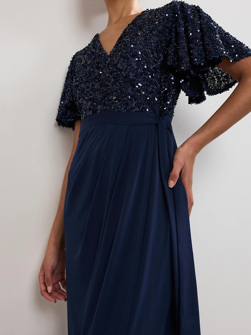 Phase Eight Women's Janessa Sequin Wrap Maxi Dress