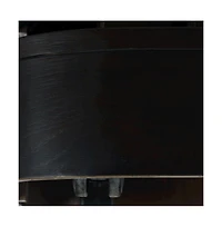 Jofran Mid-Century Modern Floating Sculpture Layered Coffee Table with Caster Wheels