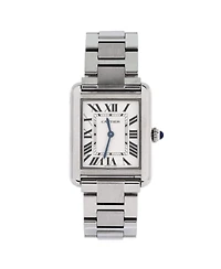 Pre-Owned Cartier Tank Solo Quartz Watch in Stainless Steel 24mm