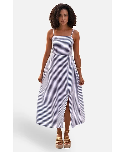 Yumi Women's Cotton Midi Sun Dress