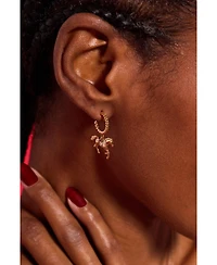 Alex and Ani Horse Huggie Hoop Earring