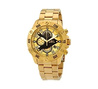 Invicta Men's 26098 S1 Rally Quartz Multifunction Gold Dial Watch