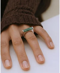 seree Year of the Horse — Jade Stone Saddle Ring