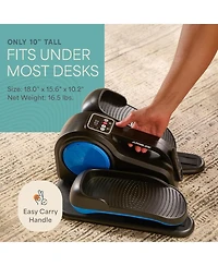 Lifepro Under Desk Elliptical Exercise Machine – Auto & Manual Seated Pedal Exerciser with 10 Levels, Quiet Ellipse Leg Exerciser for Seniors &