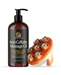 M3 Naturals Anti-Cellulite Massage Roller & Firming Body Massage Oil Bundle With Collagen & Stem Cell Cellulite roller for thighs & glutes Bundle