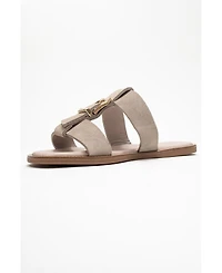 Forever & Always Shoes Sveta Leather Buckled Sandal (Women)