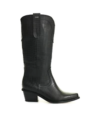 Velez Women's Embossed Leather Boots