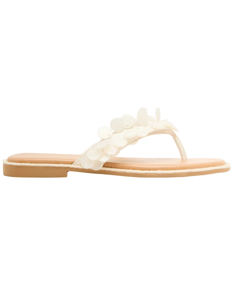 Madden Girl Women's Sands Paillette-Embellished Thong Sandals