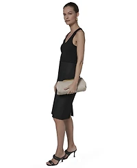 Donna Karan New York Poplin Crossbody Bag with Chain Strap