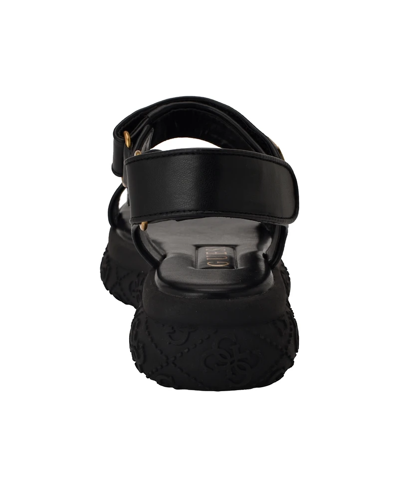 Guess Women's Lanara Quattro G Sporty Platform Footbed Sandals