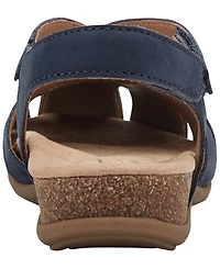 Earth Women's Brentia Leather Criss-Cross Flat Sandals