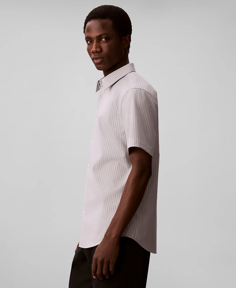 Calvin Klein Men's Multi-Stripe Slim-Fit Shirt