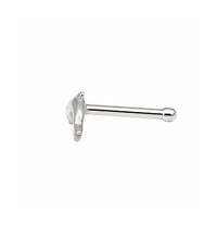 Curata Jewelry 14k 20g Dolphin Nose Stud Ring