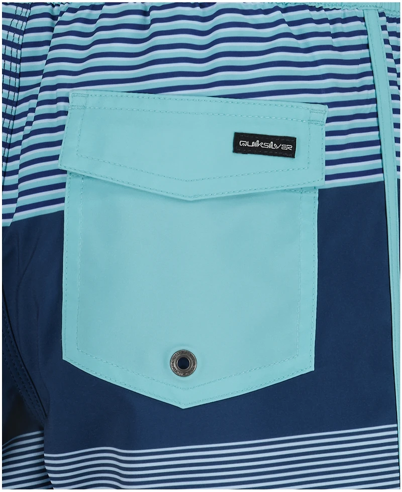Quiksilver Boys' 8-20 Surfsilk Tijuana Stripe Swim Board Shorts