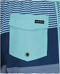 Quiksilver Boys' 8-20 Surfsilk Tijuana Stripe Swim Board Shorts