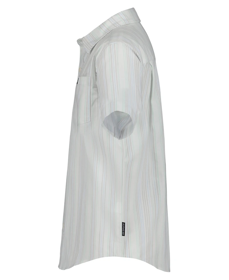 Quiksilver Boys' 8-20 Island Stripe Button-Up Shirt