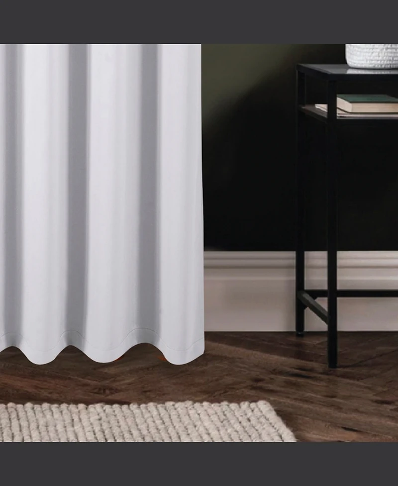 Rt Designers Collection 100% Polyester 250 Gsm Riley 100% Blackout Grommet Panel 54" x 45" White