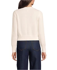 Lands' End Women's Drifter Vneck Dress Cardigan Sweater