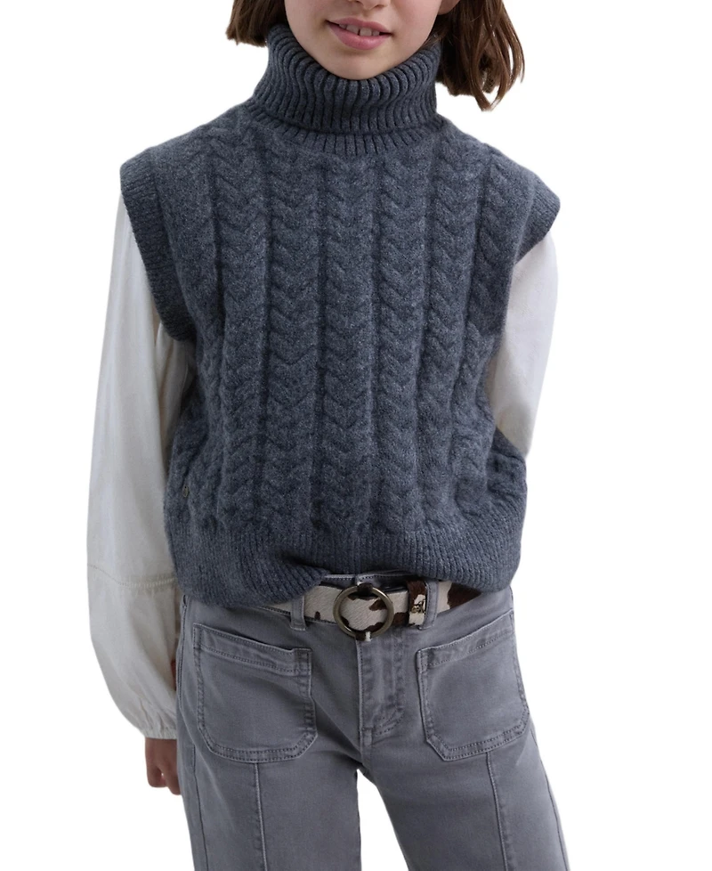 Scalpers Big Girls New Pompom Vest Tricot