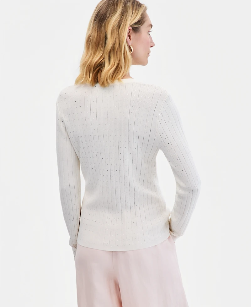 I.n.c. International Concepts Women's Embellished Cardigan Sweater, Macy's Exclusive