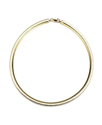 Rachel Glauber 18 14k Gold Plated Omega Necklace For Men Women