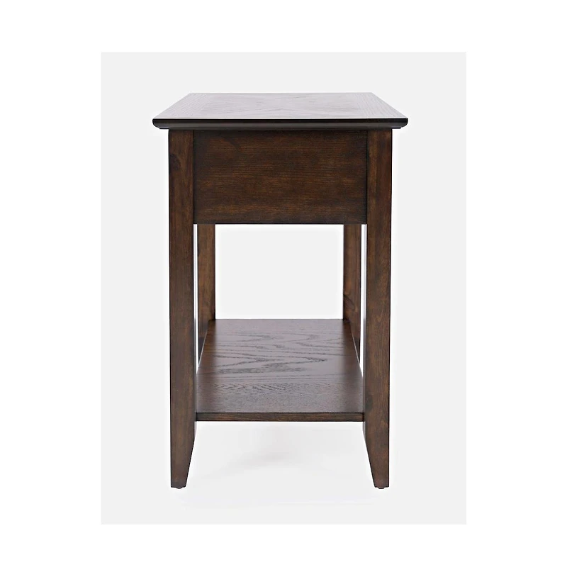 Modern Espresso Chairside End Table