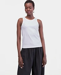 I.n.c. International Concepts Women's Lace-Trim Ribbed Tank, Macy's Exclusive