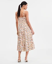I.n.c. International Concepts Women's Sleeveless Seamed Midi Dress, Macy's Exclusive