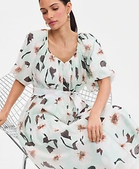 I.n.c. International Concepts Women's Puff-Sleeve Midi Dress, Macy's Exclusive