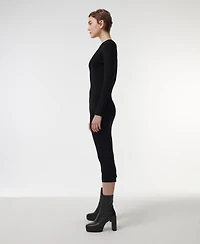 Leem Women's Knitted Scarf Detail Top