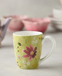 Certified International Wildflowers Assorted Mugs, Set of 4