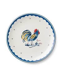 Certified International French Rooster Salad Plates, Set of 4