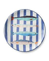 Certified International Something Fishy Dinner Plates, Set of 4