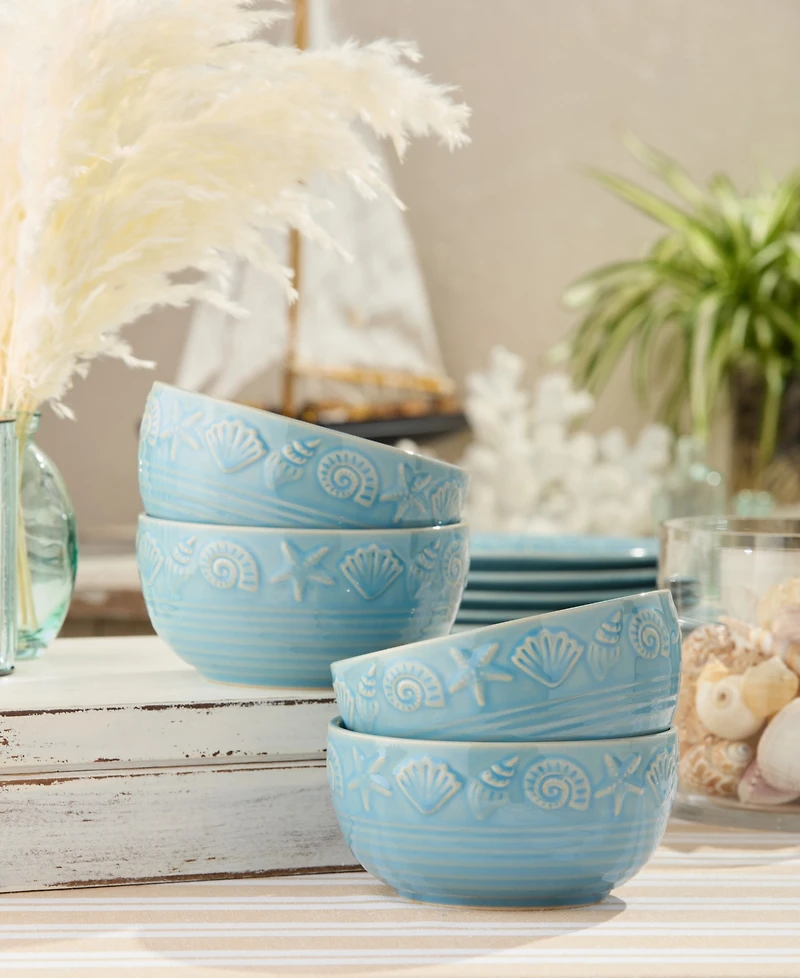 Certified International Coastline Cereal Bowls, Set of 4