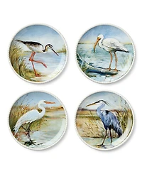 Certified International Coastal Birds Dinner Plates, Set of 4