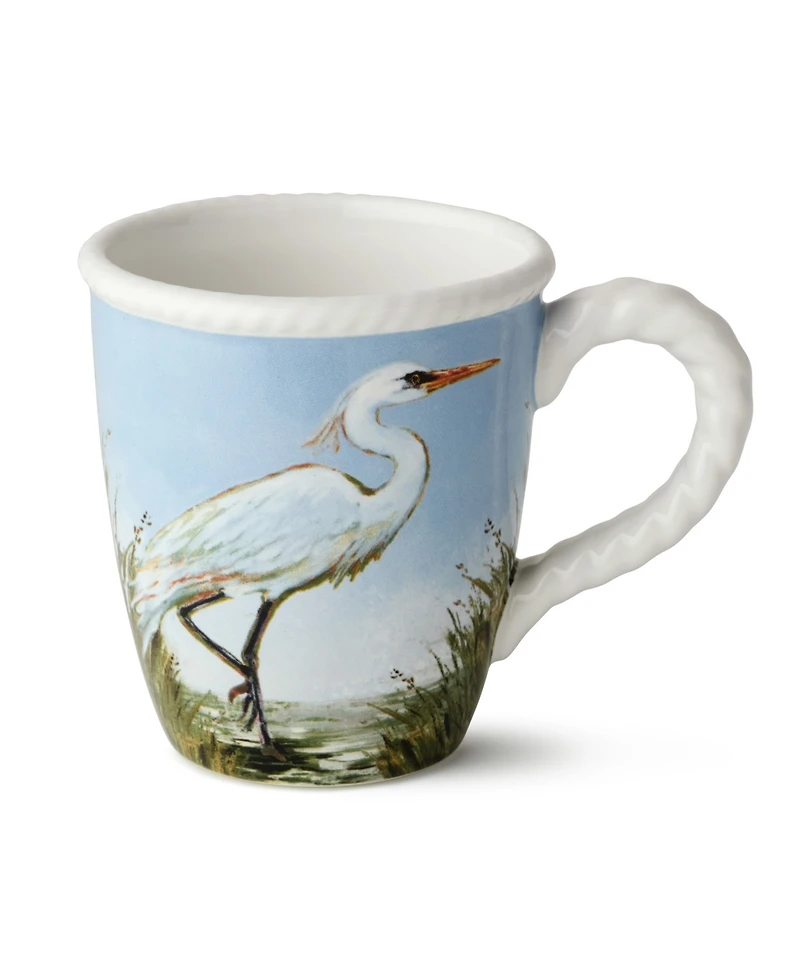 Certified International Coastal Birds Mugs, Set of 4