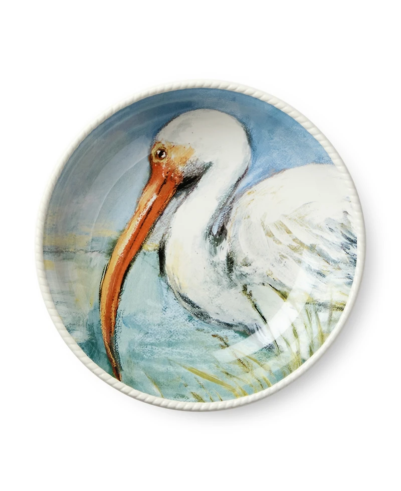 Certified International Coastal Birds Soup Bowls, Set of 4