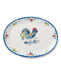Certified International French Rooster Oval Platter