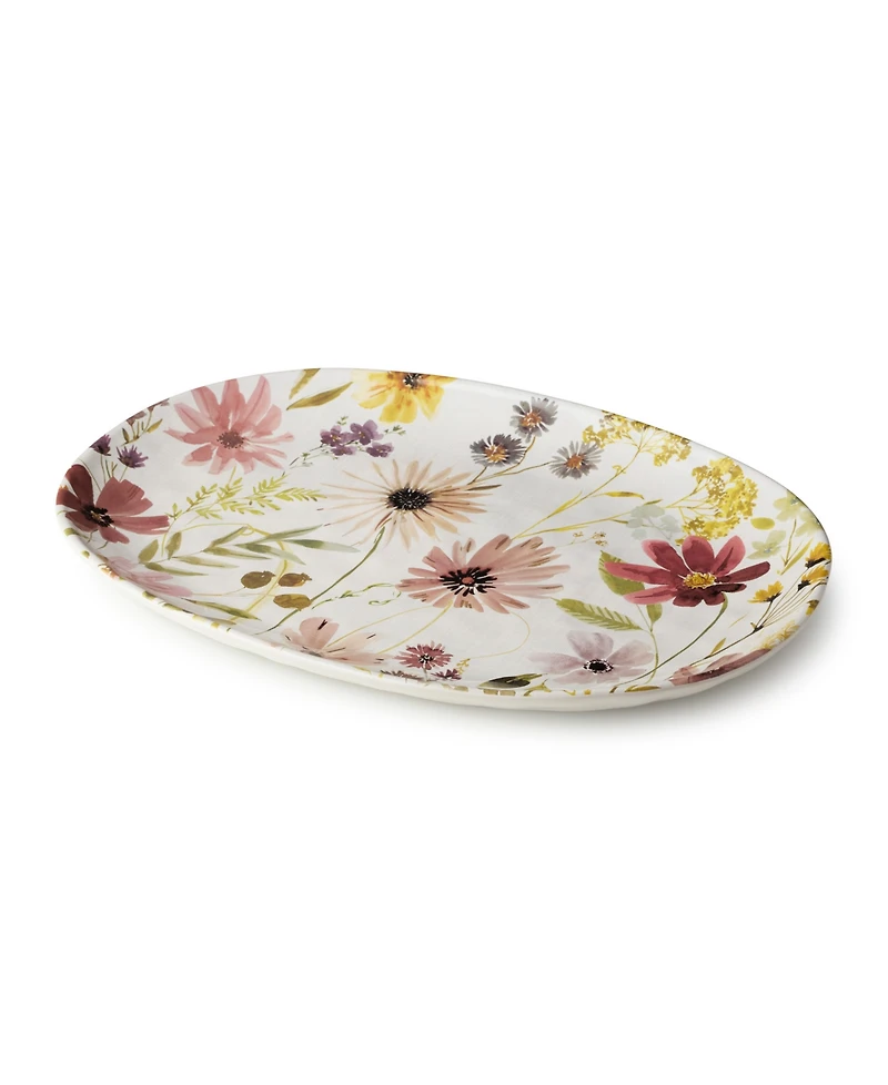 Certified International Wildflowers Oval Platter