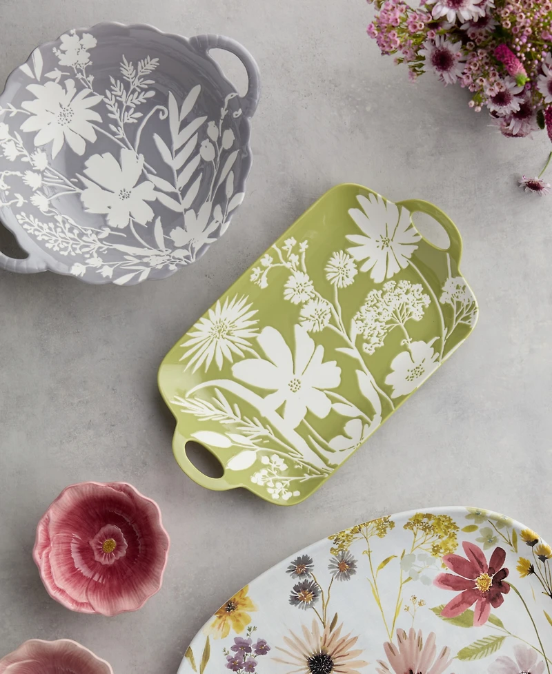 Certified International Wildflowers Rectangular Platter